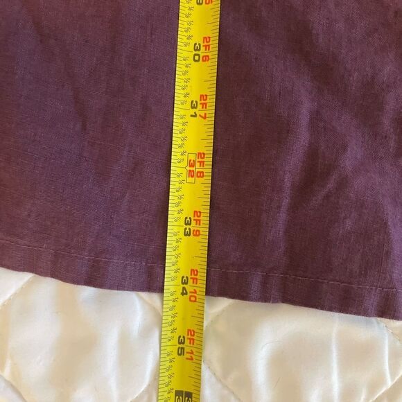 La FIXSUN 100% Linen Purple Tunic Dress Size Medium - Picture 6 of 6